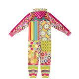 Hello Janis! Purple Zigzag Patchwork Unisex Eco-Poly Romper Eco Poly Jumpsuit - Thathoodyshop