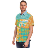 South Beach S/S Button Down Shirt Short Sleeve Button Down Shirt - AOP - Thathoodyshop