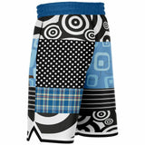 Pacific Palisades Patchwork Plaid Basketball Shorts Basketball Shorts - Thathoodyshop
