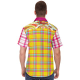 Ashbury Heights Plaid Paisley Button Down Shirt Short Sleeve Button Down Shirt - Thathoodyshop