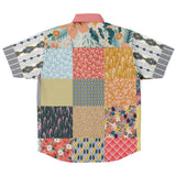 Tallulah Bankhead Patchwork Short Sleeve Button Down Shirt Short Sleeve Button Down Shirt - Thathoodyshop