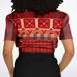 Toscana Red Cropped Sweater Cropped Sweater - Thathoodyshop