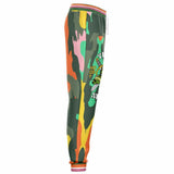 THS Snake Bite Orange Camo Fleece Joggers Joggers - Thathoodyshop