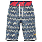 Liberty Pebble Basketball Shorts (Unisex) Basketball Short Rib - AOP - Thathoodyshop