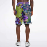 Royal Peacock Basketball Shorts Basketball Short Rib - AOP - Thathoodyshop