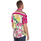 Pink Lemonade S/S Button Down Shirt Short Sleeve Button Down Shirt - AOP - Thathoodyshop