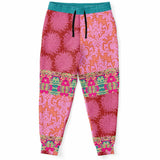 Gypsy Beat Pink Patchwork Unisex Fleece Joggers Joggers - Thathoodyshop