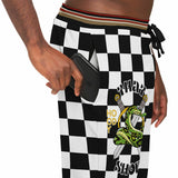 THS Snake Bite Checkmate Fleece Joggers Fashion Jogger - AOP - Thathoodyshop