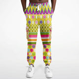 Hello Janis! Circus Patchwork Unisex Fleece Cargo Sweats Cargo Sweatpants - Thathoodyshop