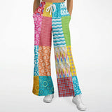 Maui Waui Hawaiian Patchwork Stretchy Phat Bellbottoms Bellbottoms - Thathoodyshop