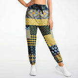 Dauphin Patchwork Stripe Unisex Cargo Joggers Athletic Cargo Sweatpants - AOP - Thathoodyshop