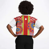 Hippy-Dippy Crop Jersey Cropped Football Jersey - Thathoodyshop