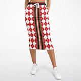 Argyle Me Pocket Maxi Skirt - Red Maxi Skirt - Thathoodyshop