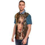 Steampunk Galatica S/S Button Down Shirt Short Sleeve Button Down Shirt - AOP - Thathoodyshop