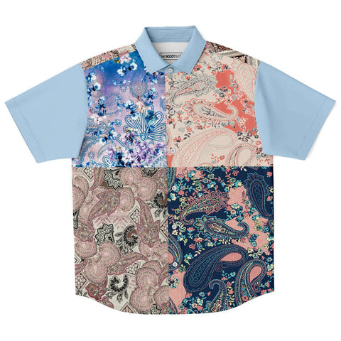 Dolores Park Paisley Button Down Shirt Short Sleeve Button Down Shirt - Thathoodyshop