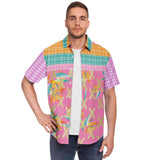 Pink Passion S/S Button Down Shirt Short Sleeve Button Down Shirt - AOP - Thathoodyshop