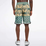 Bon Voyage Basketball Shorts Basketball Short Rib - AOP - Thathoodyshop