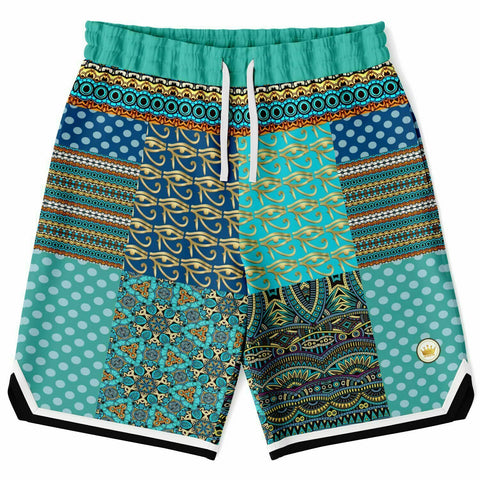 Many Blessings Horus Eye Basketball Shorts Basketball Shorts - Thathoodyshop