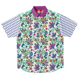 Purple Majesty S/S Button Down Shirt Short Sleeve Button Down Shirt - AOP - Thathoodyshop
