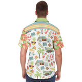 Surf's Up Kowabunga S/S Button Down Shirt Short Sleeve Button Down Shirt - AOP - Thathoodyshop