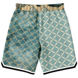 Mermaid's Tale Basketball Shorts Basketball Short Rib - AOP - Thathoodyshop