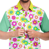 Oopsie Daisy S/S Button Down Shirt Short Sleeve Button Down Shirt - AOP - Thathoodyshop