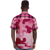 Art of War S/S Camo Button Down Shirt Short Sleeve Button Down Shirt - AOP - Thathoodyshop