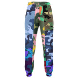 THS Snake Bite Patchwork Camo Fleece Joggers Joggers - Thathoodyshop
