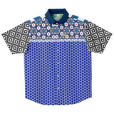 It's About Time S/S Button Down Shirt Short Sleeve Button Down Shirt - AOP - Thathoodyshop