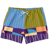 Hampton Plaid Dunkies Swim Trunks Men - AOP - Thathoodyshop