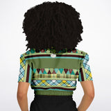 Hypnotic Zen Cropped Sweater Cropped Short Sleeve Sweater - Thathoodyshop