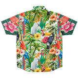 Tropical Reflection S/S Button Down Shirt Short Sleeve Button Down Shirt - AOP - Thathoodyshop