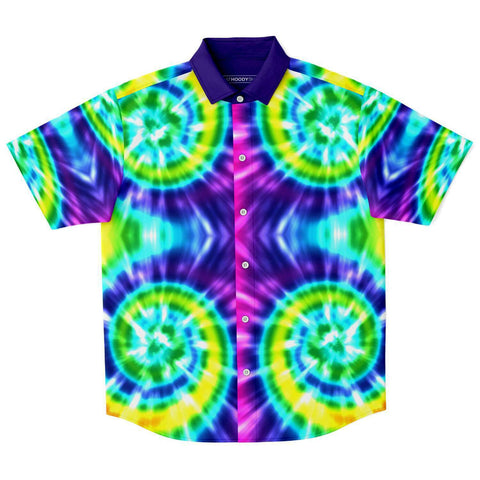 Rings of Saturn S/S Button Down Shirt Short Sleeve Button Down Shirt - AOP - Thathoodyshop