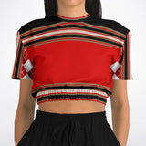 Gold Line Trio Cropped Sweater Athletic Cropped Short Sleeve Sweatshirt - AOP - Thathoodyshop