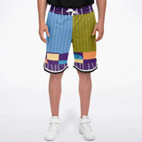 Hampton Plaid Basketball Shorts Basketball Short Rib - AOP - Thathoodyshop