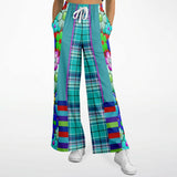Make Me Happy Floral Plaid Stretchy Phat Bellbottoms Bellbottoms - Thathoodyshop