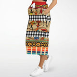Africa Bombastic Long Pocket Skirt Athletic Long Pocket Skirt - AOP - Thathoodyshop