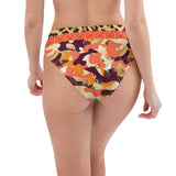 Me So Leopard Eco-Poly High-waisted Bikini Bottom Bikini - Thathoodyshop