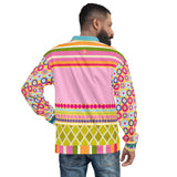 Hello Janis! Pink Patchwork Unisex Bomber Jacket Jacket - Thathoodyshop
