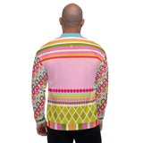 Hello Janis! Pink Patchwork Unisex Bomber Jacket Jacket - Thathoodyshop