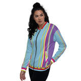 Groovy Purple Calypso Unisex Bomber Jacket Bomber Jacket - Thathoodyshop