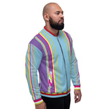 Groovy Purple Calypso Unisex Bomber Jacket Bomber Jacket - Thathoodyshop