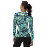 Green Meknes Fashion Rashguard Top Rashguard - Thathoodyshop