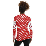 Red Crimson Fashion Rashguard Top Rashguard - Thathoodyshop