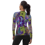 Purple Fusion Fashion Rashguard Top Rashguard - Thathoodyshop
