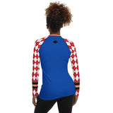 Gold Line Blue Fashion Rashguard Top Rashguard - Thathoodyshop