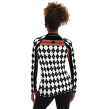 Argyle Me Black Fashion Rashguard Top Rashguard - Thathoodyshop