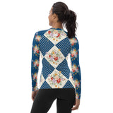 Porcelain Fleur Fashion Rashguard Top Rashguard - Thathoodyshop