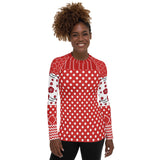Red Crimson Fashion Rashguard Top Rashguard - Thathoodyshop