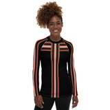 Gold Line Black Fashion Rashguard Top Rashguard - Thathoodyshop
